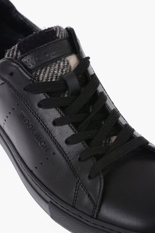 Leather ALL AROUND Low-Top Sneakers with Textured Leather detail