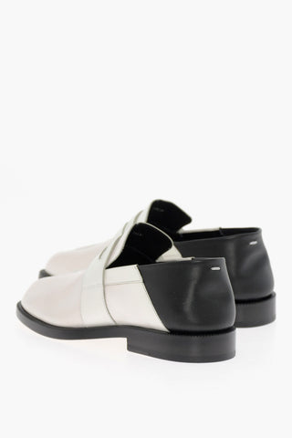 MM22 Two Tone Leather Tabi Loafers