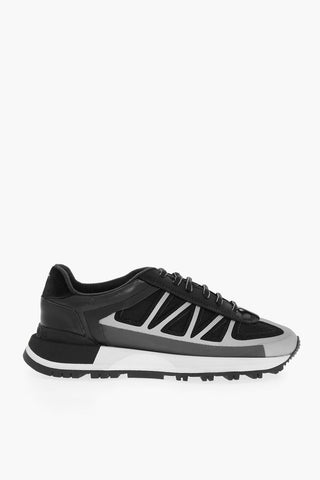 MM22 Lace-up Sneakers with Two-toned Detail