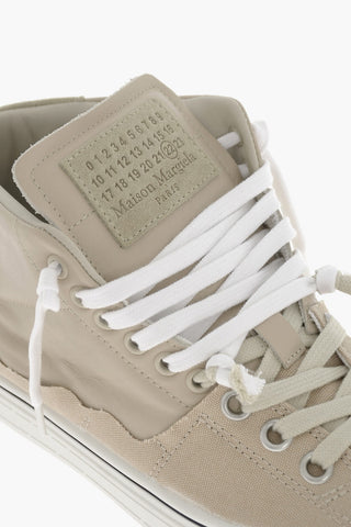 MM22 Sneakers High-Top In Pelle Effetto Distressed