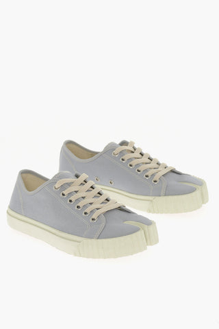 MM22 Canvas Tabi Sneakers with Rubber Sole
