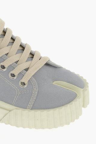 MM22 Canvas Tabi Sneakers with Rubber Sole