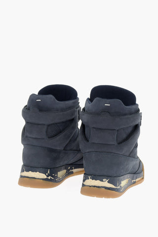 MM22 Lace-up Suede Sneakers with Lived-in Sole