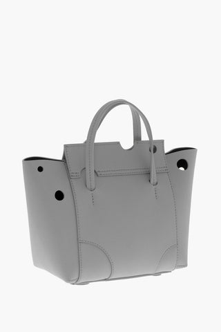 Leather BURROW Tote Bag with Cut-Out Details
