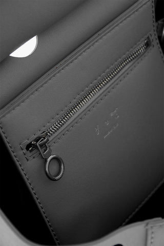 Leather BURROW Tote Bag with Cut-Out Details