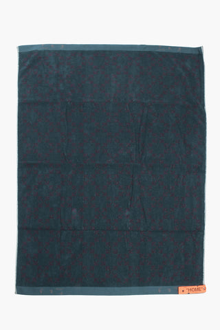 HOME Asciugamano Ricamato All-Over in Cotone Spugnato