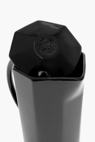 KITCHENWARE Brocca Ottagonale in Ceramica con Coperchio