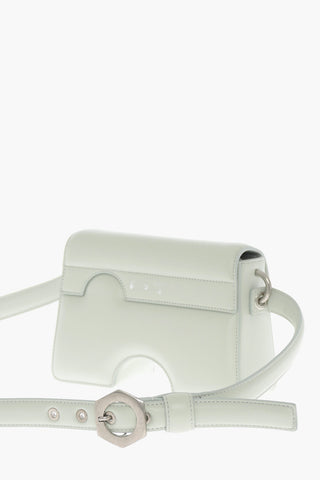 Leather BURROW Crossbody Bag with Cut-Out Details
