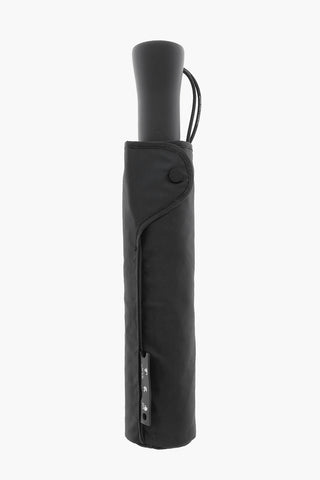 Solid Color Umbrella with Contrasting Logo