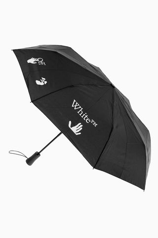 Solid Color Umbrella with Contrasting Logo