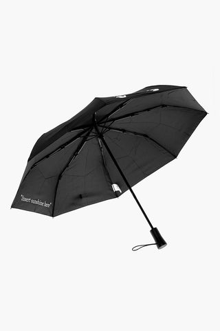 Solid Color Umbrella with Contrasting Logo