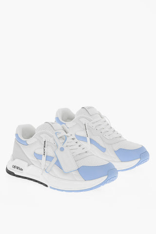 Leather and Fabric KICK OFF Low Top Sneakers