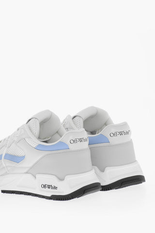 Leather and Fabric KICK OFF Low Top Sneakers