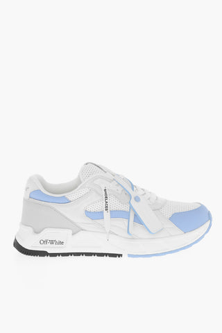 Leather and Fabric KICK OFF Low Top Sneakers