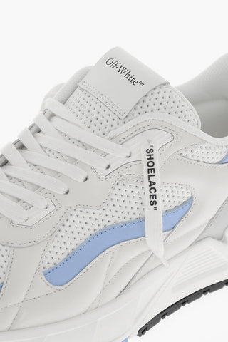 Leather and Fabric KICK OFF Low Top Sneakers