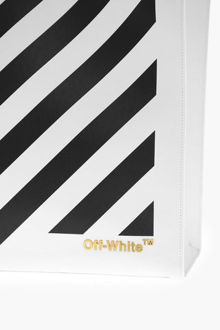 Leather DIAG HYBRID Tote Bag with Removable Shoulder Strap
