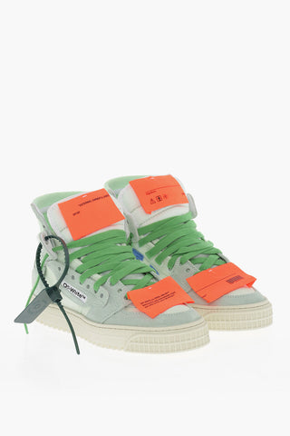 Suede and Canvas 3.0 OFF COURT High-Top Sneakers with Contrasting Details