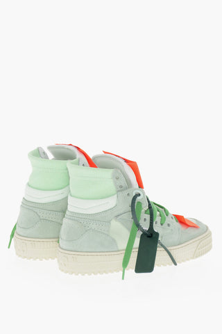 Suede and Canvas 3.0 OFF COURT High-Top Sneakers with Contrasting Details