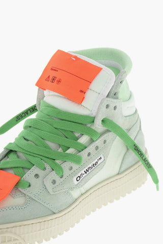 Suede and Canvas 3.0 OFF COURT High-Top Sneakers with Contrasting Details