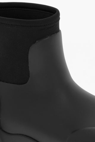 Rubber Boots with Leather Details