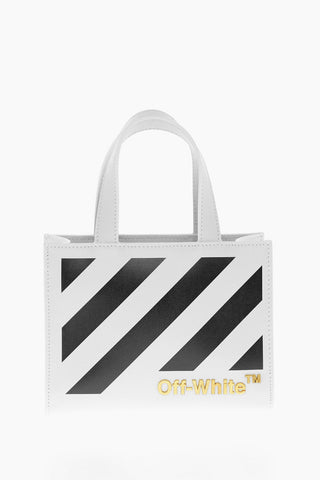 Leather DIAG HYBRID Mini Bag with Golden Logo