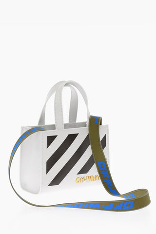 Leather DIAG HYBRID Mini Bag with Golden Logo
