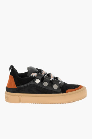 Suede TICINELLA Low Top Sneakers with Maxi Strings