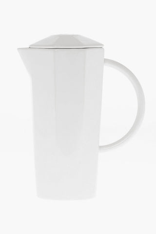 KITCHENWARE Brocca Ottagonale in Ceramica con Coperchio