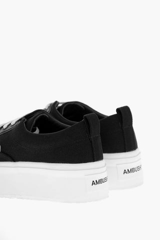 Cotton Low-Top Sneakers with Platform 5cm