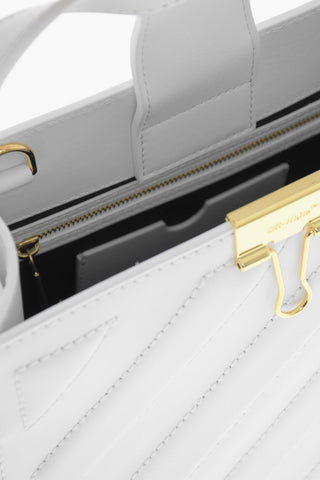 Leather CROSS Tote Bag with Golden Details