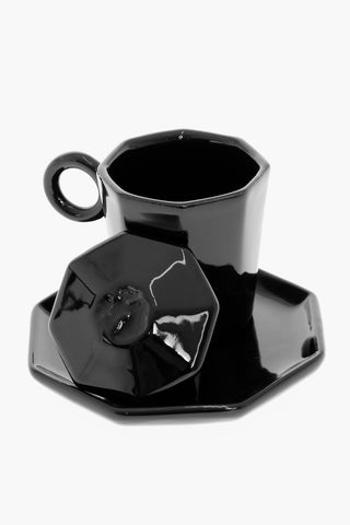 KITCHENWARE Tazzina Ottagonale con Piattino