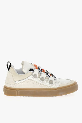 Suede and Leather TICINELLA Low-Top Sneakers with Contrast Sole