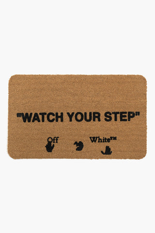 HOME Coconut Fiber Doormat with Contrasting Details