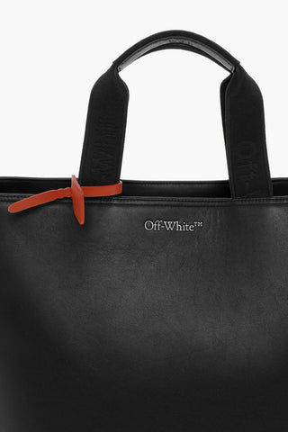 Leather HARD CORE Tote Bag with Removable Shoulder Strap