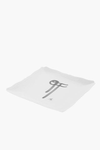 GINORI Ceramic TRAYWHITE Squared Plate
