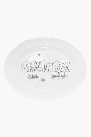 GINORI Printed Porcelain Plate