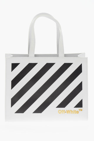 Leather Printed Tote Bag