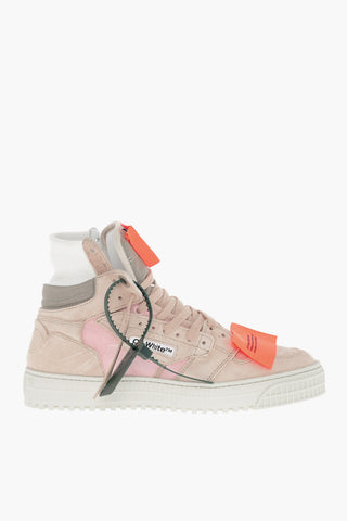 Suede and Fabric 3.0 OFF COURT High-Top Sneakers with Contrasting Details
