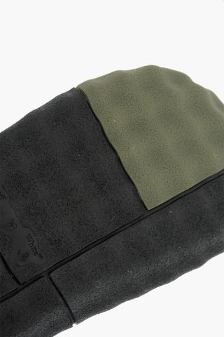 Slides in Pelle con Chiusura in Velcro 