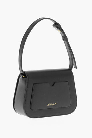 Leather SKELETON BINDER Shoulder Bag with Golden Detail