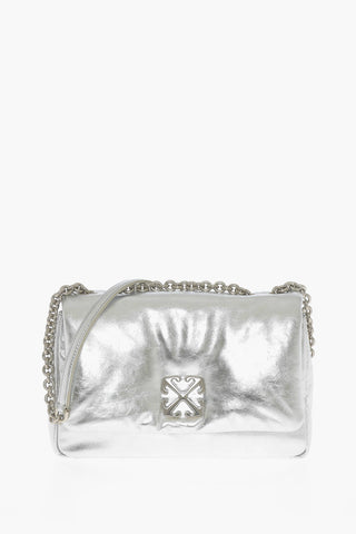 Metallic Leather JITNEY Crossbody Bag