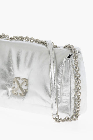 Metallic Leather JITNEY Crossbody Bag