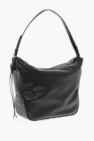 Solid Color Leather BIKER TIRE Weekend Bag