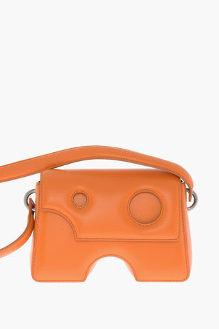 Leather BURROW Crossbody Bag with Cut-Out Details