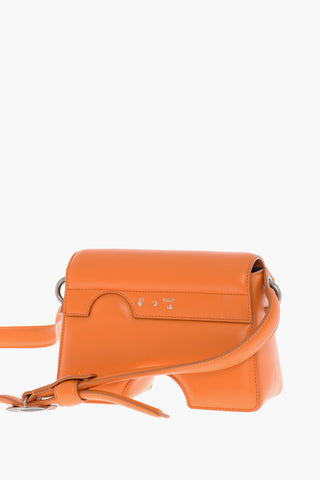 Leather BURROW Crossbody Bag with Cut-Out Details