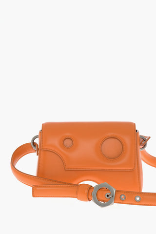 Leather BURROW Crossbody Bag with Cut-Out Details