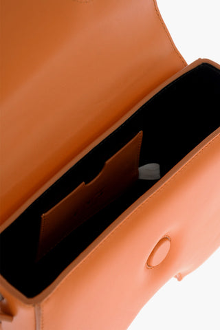 Leather BURROW Crossbody Bag with Cut-Out Details