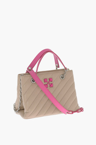 Quilted Leather JACKHAMMER Tote Bag with Contrasting Details
