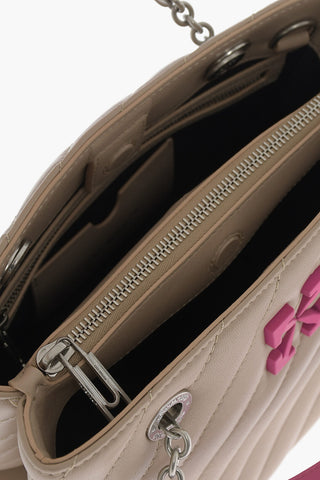 Quilted Leather JACKHAMMER Tote Bag with Contrasting Details