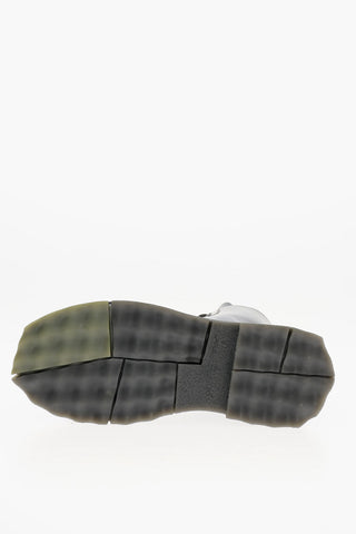 Leather Combat boots with Track Sole